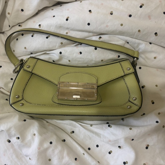 Dolce & Gabbana Handbags - Dolce & Gabbana Lime Green Women's Shoulder Purse